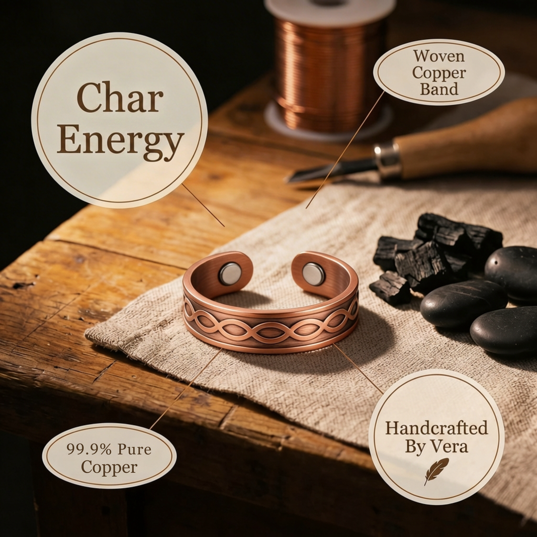 Vera's Char Copper Ring
