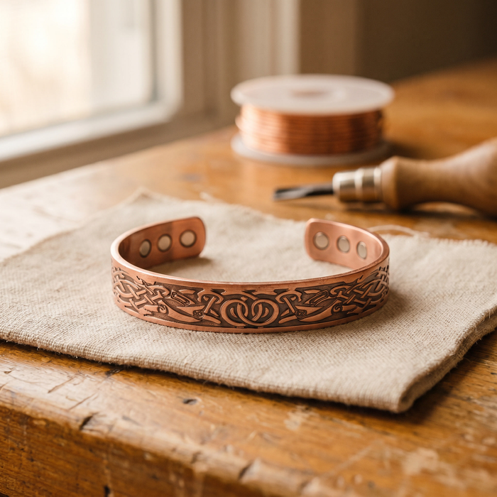 Margrits Waldboden Kupferarmband
