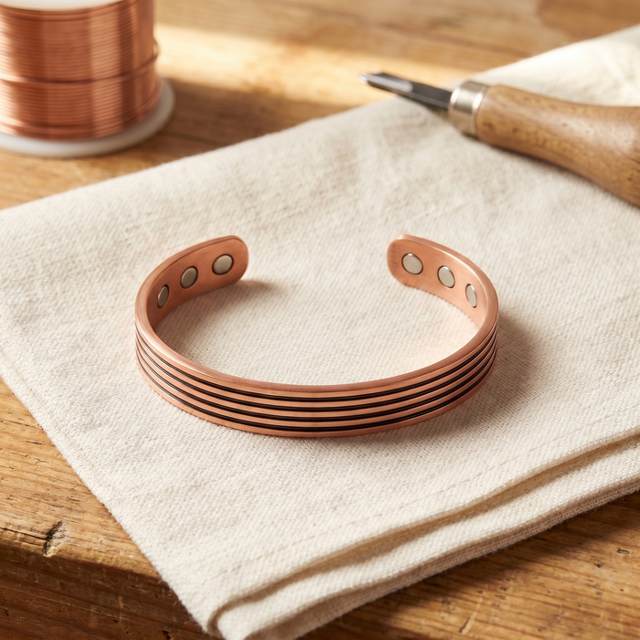 Margrits Notenlinie Kupferarmband