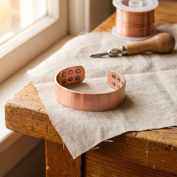 Margrits Nieten Kupferarmband