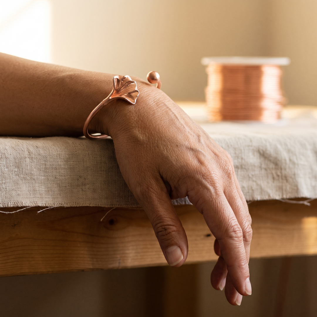 Vera's Shell Copper Bracelet