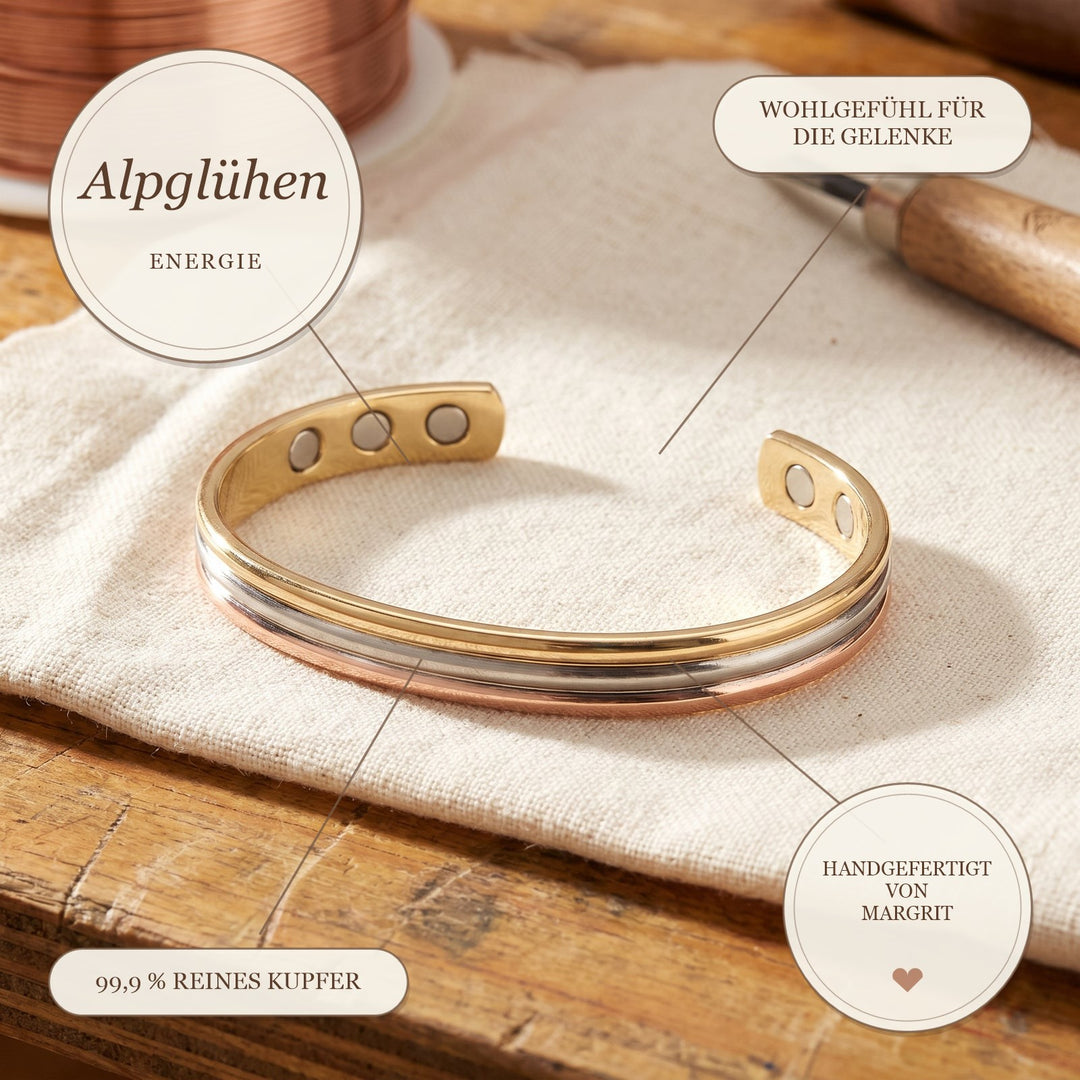 Margrits Alpglühen Kupferarmband