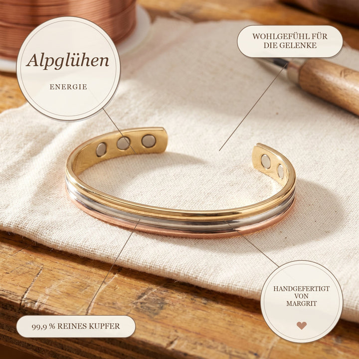 Margrits Alpglühen Kupferarmband