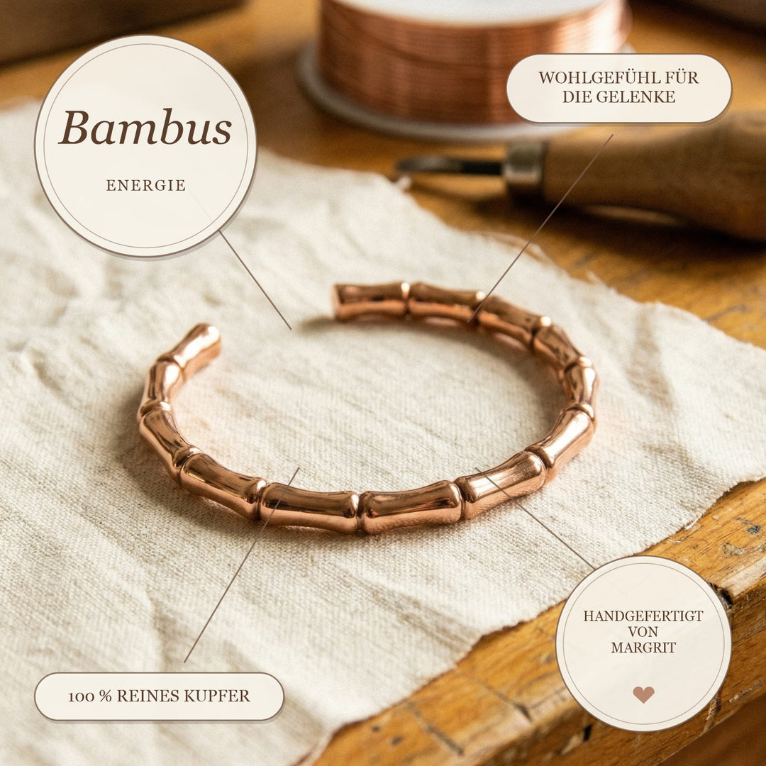 Margrits Bambus Kupferarmband