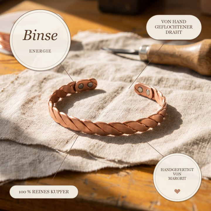 Margrits Binse Kupferarmband