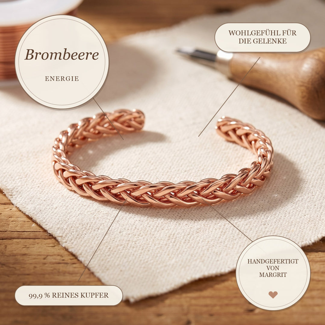 Margrits Brombeere Kupferarmband