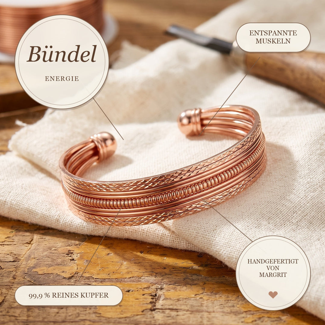 Margrits Bündel Kupferarmband