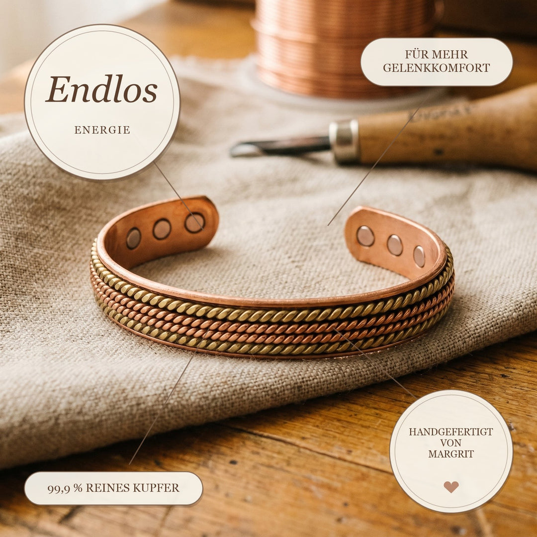 Margrits Endlos Kupferarmband