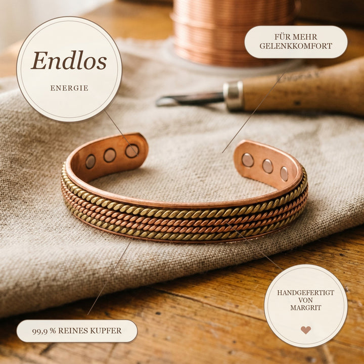 Margrits Endlos Kupferarmband