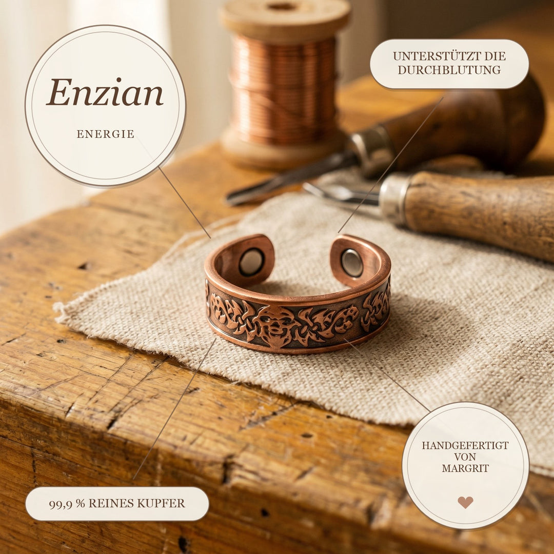 Margrits Enzian Kupferring
