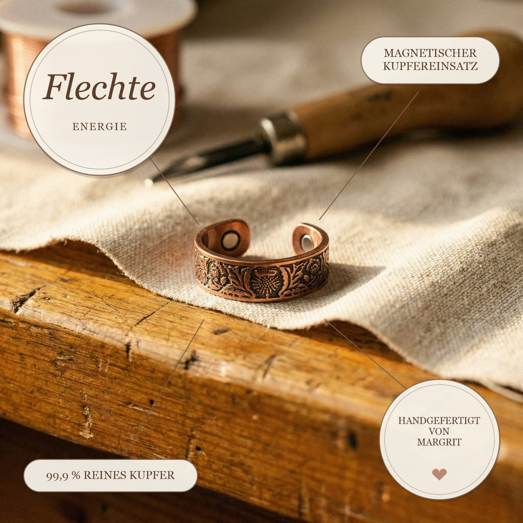 Margrits Flechte Kupferring