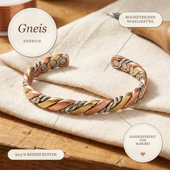 Margrits Gneis Kupferarmband