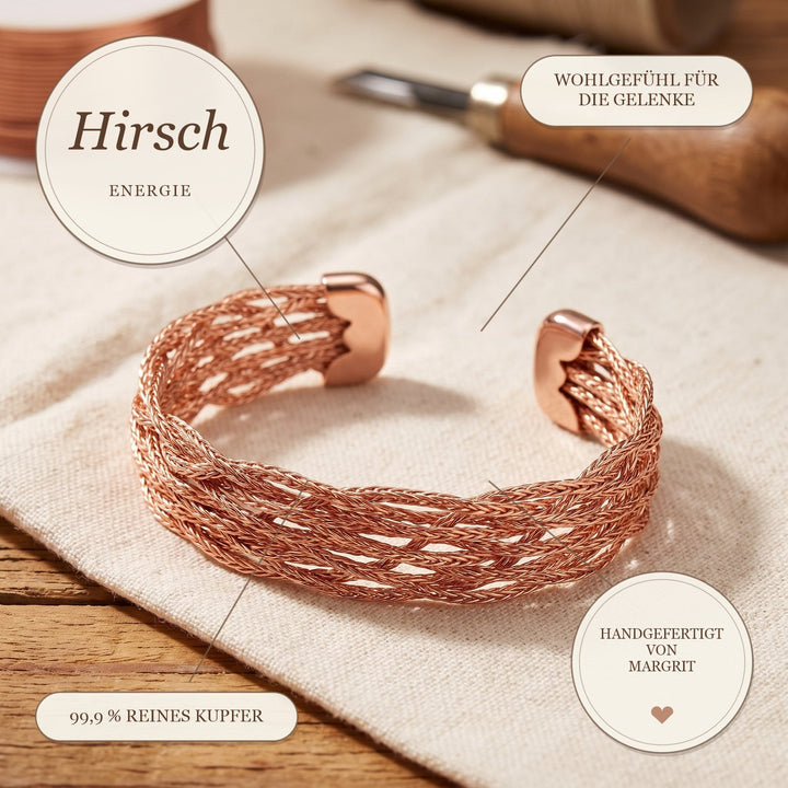 Margrits Hirsch Kupferarmband
