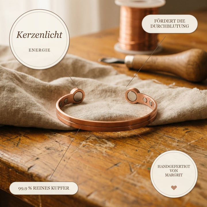 Margrits Kerzenlicht Kupferarmband