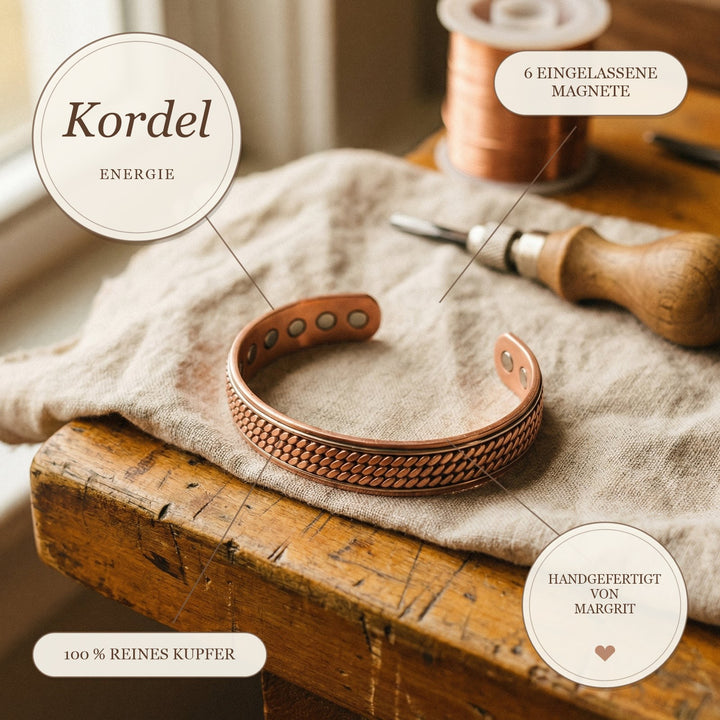 Margrits Kordel Kupferarmband