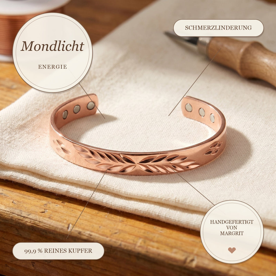 Margrits Mondlicht Kupferarmband