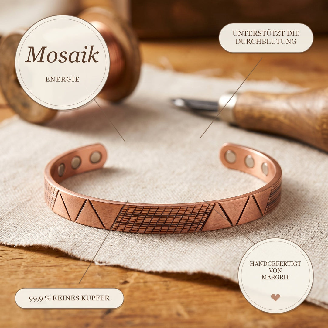 Margrits Mosaik Kupferarmband