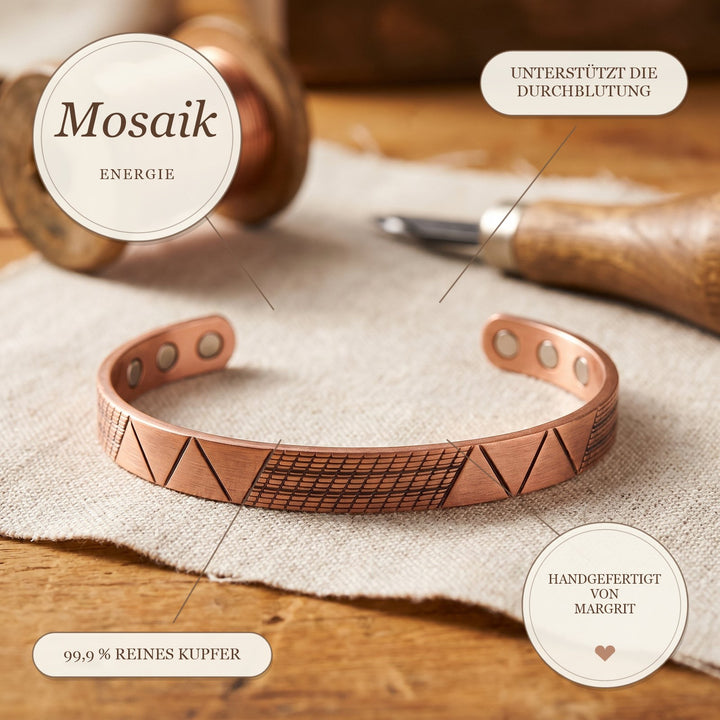 Margrits Mosaik Kupferarmband