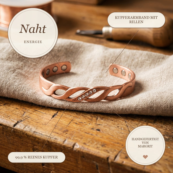 Margrits Naht Kupferarmband