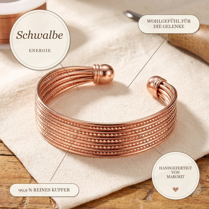 Margrits Schwalbe Kupferarmband