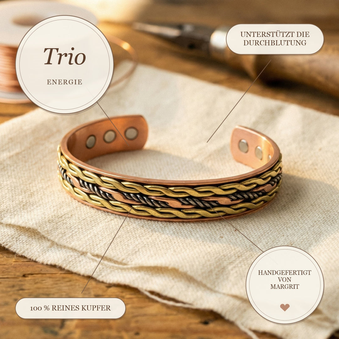 Margrits Trio Kupferarmband