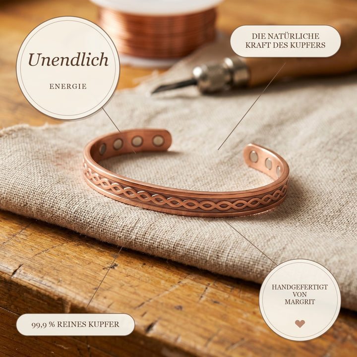 Margrits Unendlich Kupferarmband