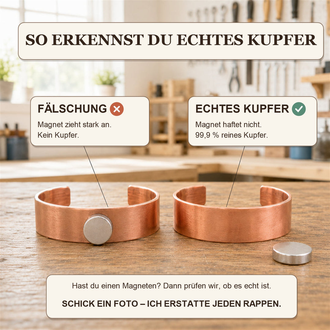 Margrits Mäander Kupferarmband